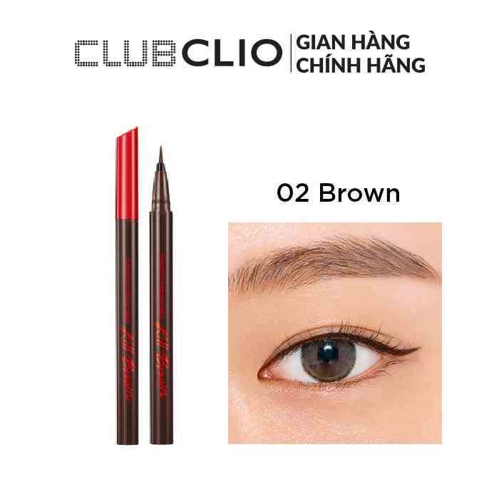 [Mã BMLTA35 giảm đến 35K đơn 99K] Bút Kẻ Viền Mắt Chống Trôi Clio Superproof Brush Liner 0.55ml