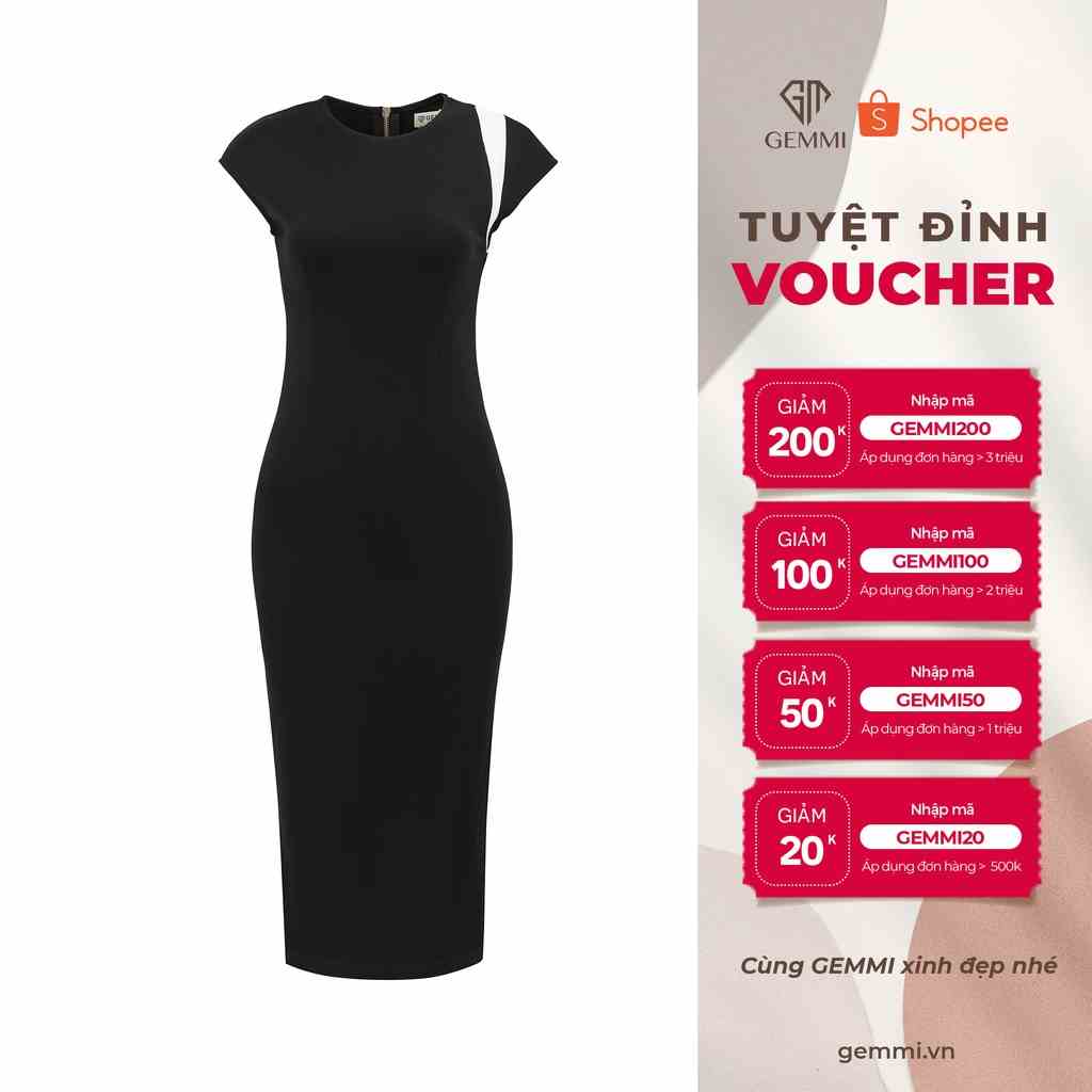 [Mã BMLTB200 giảm đến 100K đơn 499K] Váy đầm nữ thiết kế dáng ôm body Gemmi fashion, DK8483