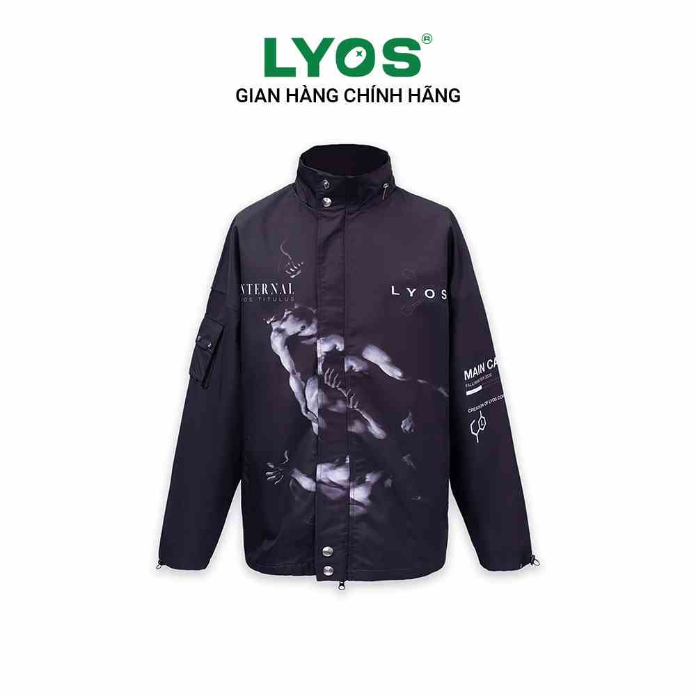 [Mã BMLTB35 giảm đến 35K đơn 99K] Áo Khoác LYOS INTERNAL Jacket Đen