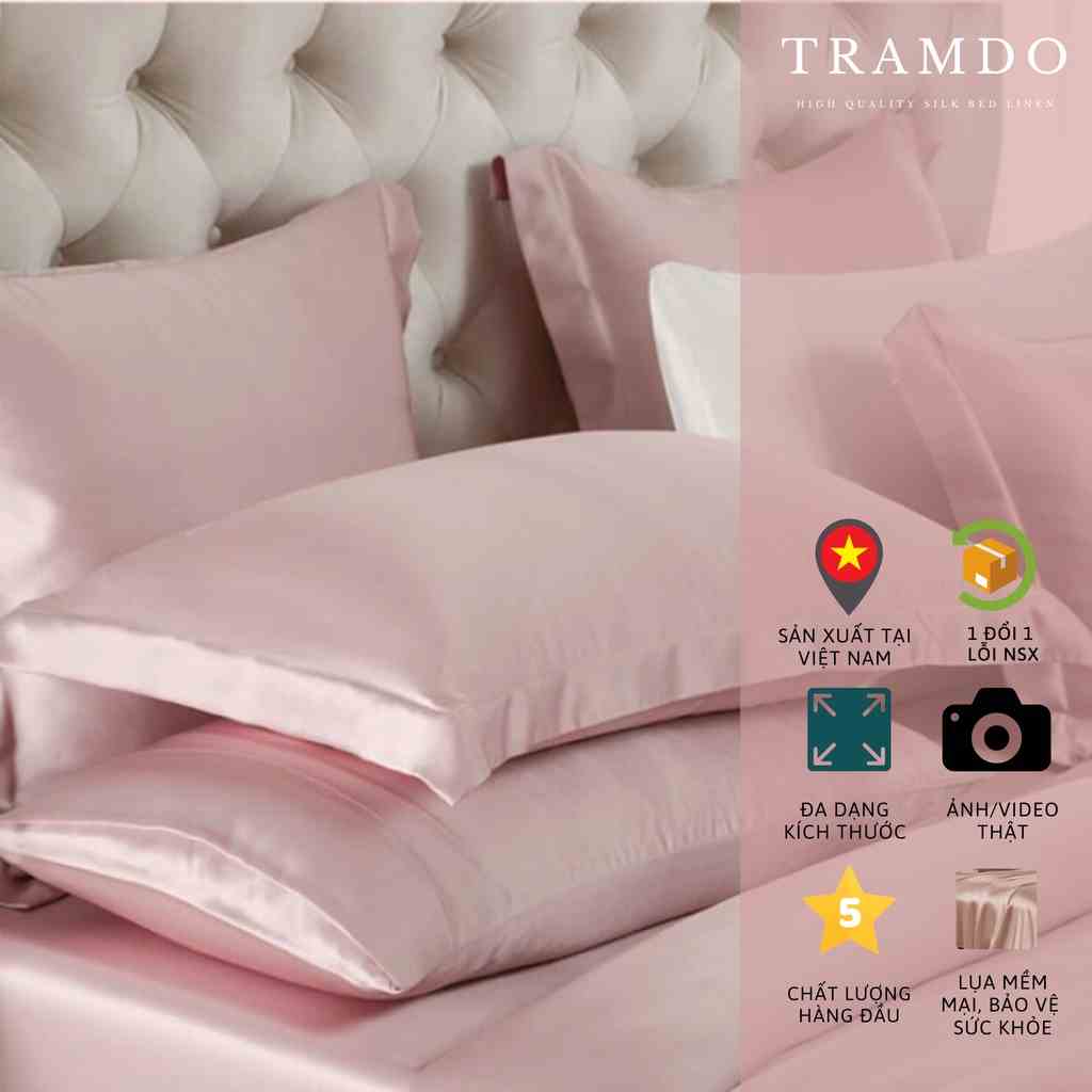 [Mã BMLTA35 giảm đến 35K đơn 99K] Vỏ Gối Nằm Lụa Cao Cấp NITE9SILK TRAMDO BEDDING