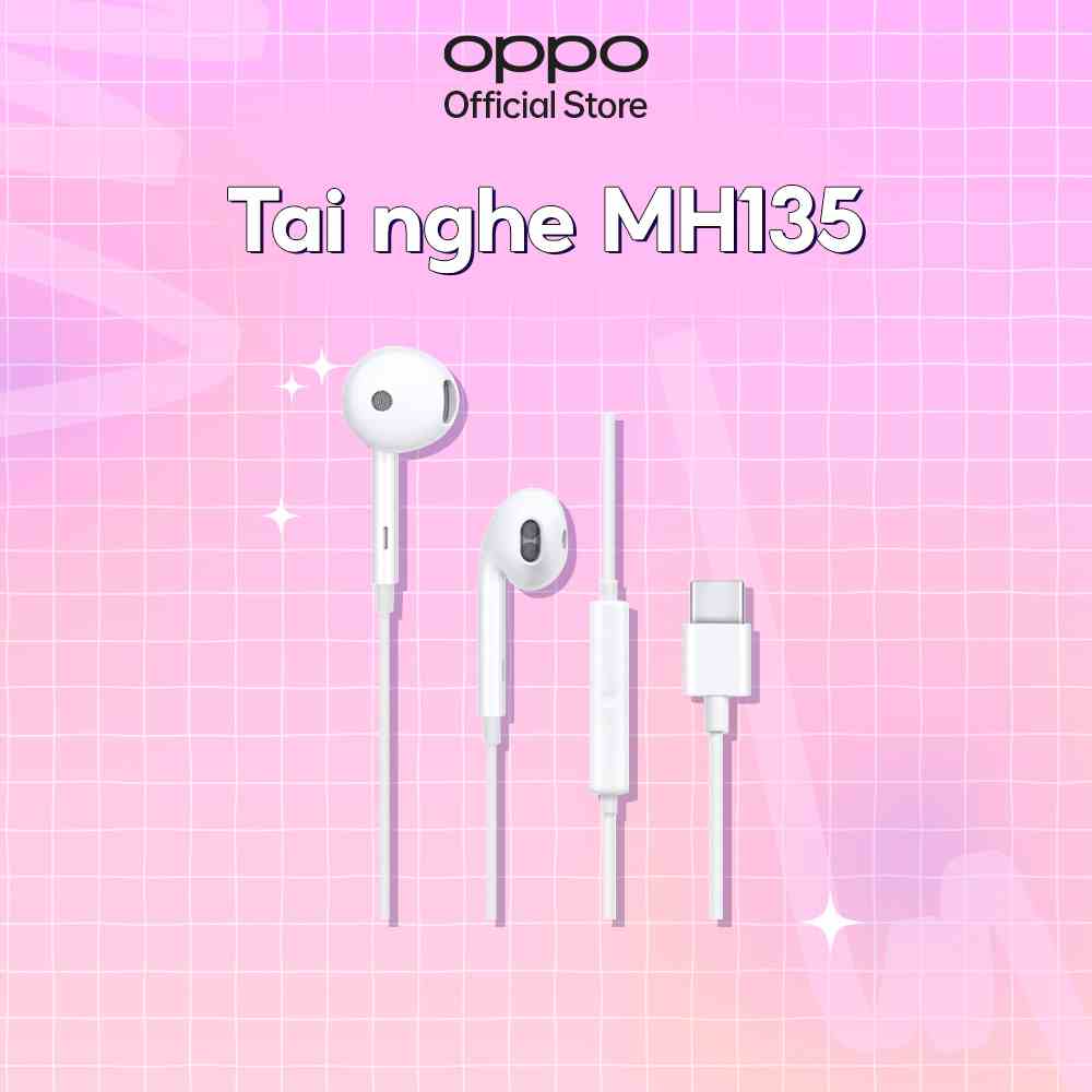 [Mã ELBAU5 giảm 5% đơn 300K] Tai Nghe Có Dây MH135 Cổng Type C - Chỉ tương thích với điện thoại OPPO