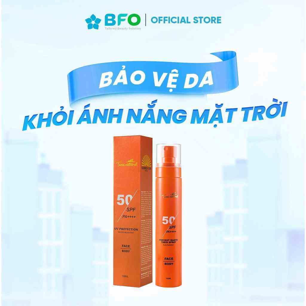 Kem Chống Nắng Nâng Tone Tami Natural Giúp Chống Nắng Nâng Tone Summer SUN Spray SPF 50 PA++++ Dung Tích 100ml