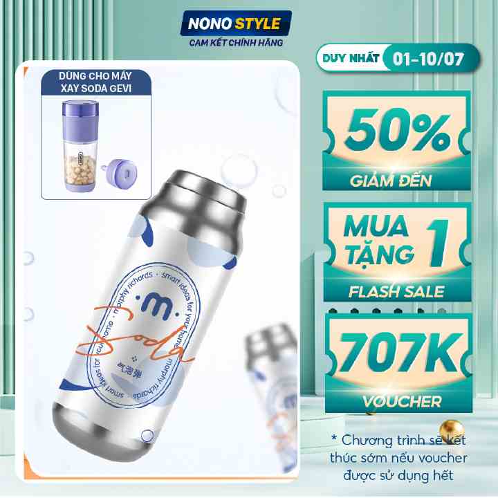 Viên Tạo Gas Soda Gevi, Set 10 Viên