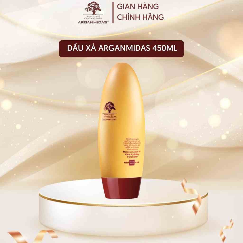 Dầu xả dưỡng tóc Arganmidas tinh chất Moroccan phục hồi tóc hư tổn và kích thích mọc tóc cho mái tóc suôn mượt 450ml