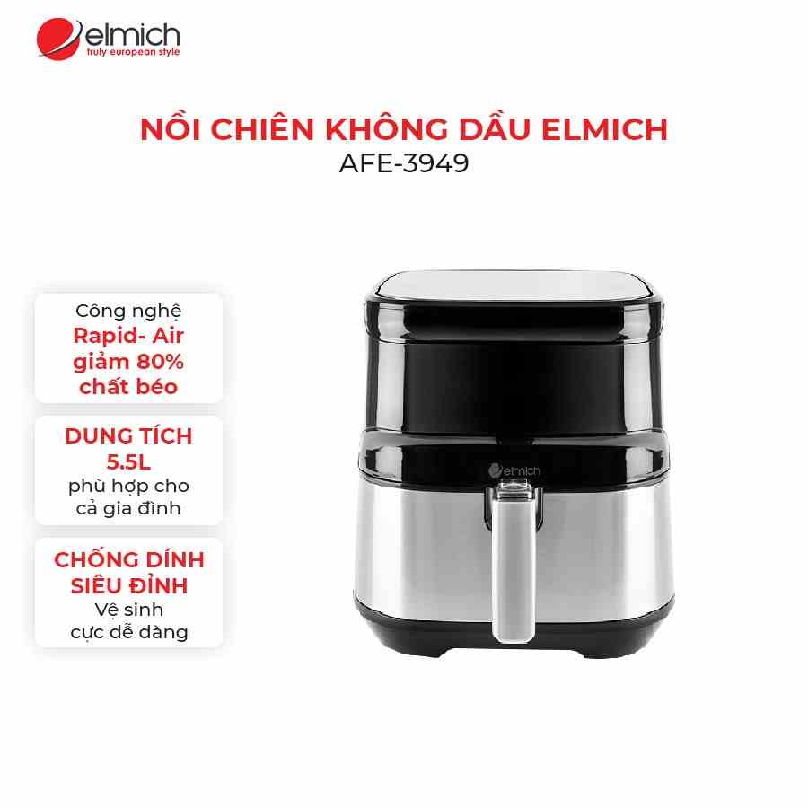 Nồi chiên không dầu điên tử cao cấp 5.5L Elmich AFE-3949 (BH 24 tháng)