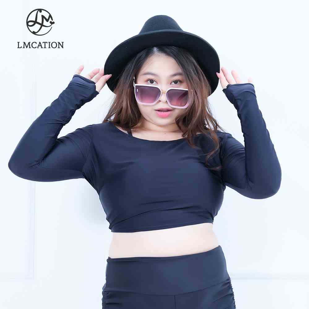 [Mã BMLTA35 giảm đến 35K đơn 99K] Áo Thể Thao Đa Năng LMcation Stefan Crop Top - Màu Đen