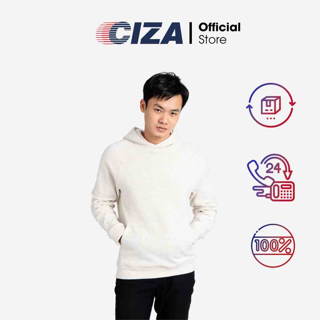 Áo hoodie dài tay nam CIZA form rộng vải nỉ chân cua sợi cotton trẻ trung cá tính  AHDR15