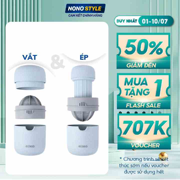 Máy Vắt Cam Thủ Công ECOCO E1812, Bảo Hành 6 Tháng