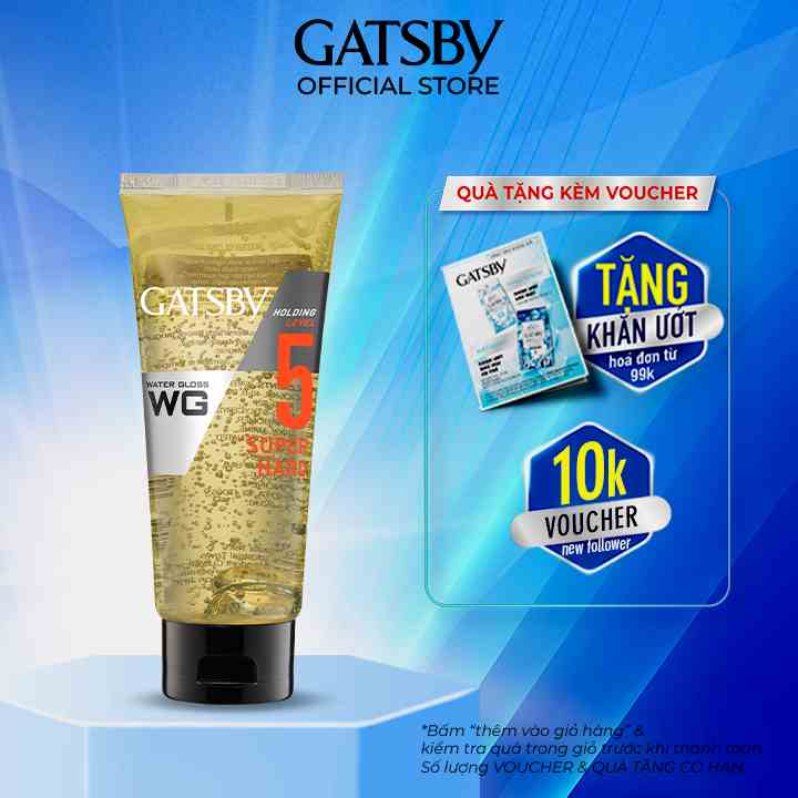 [Mã BMLTB35 giảm đến 35K đơn 99K] Gel Tạo Kiểu Tóc GATSBY Water Gloss Super Hard 170g