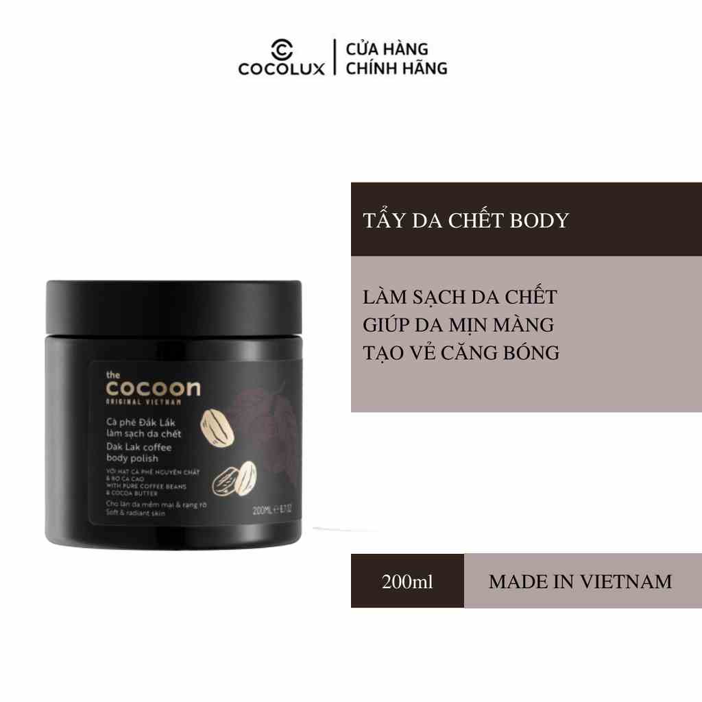 Tẩy Da Chết Cà Phê Đắk Lắk Cocoon 200ml