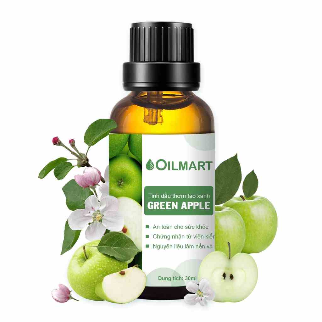 [Mã BMLTA35 giảm đến 35K đơn 99K] Tinh Dầu Thơm Táo Xanh Oilmart Green Apple Essential Oil Blend