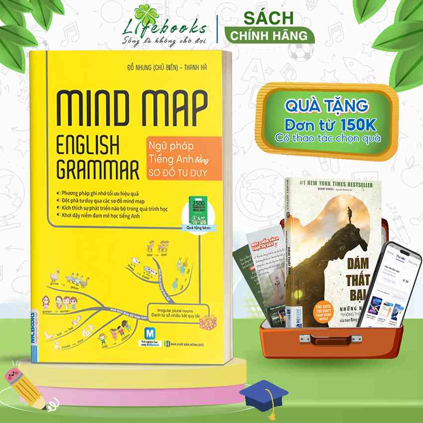 Sách Mindmap English Grammar - Ngữ pháp tiếng Anh bằng sơ đồ tư duy