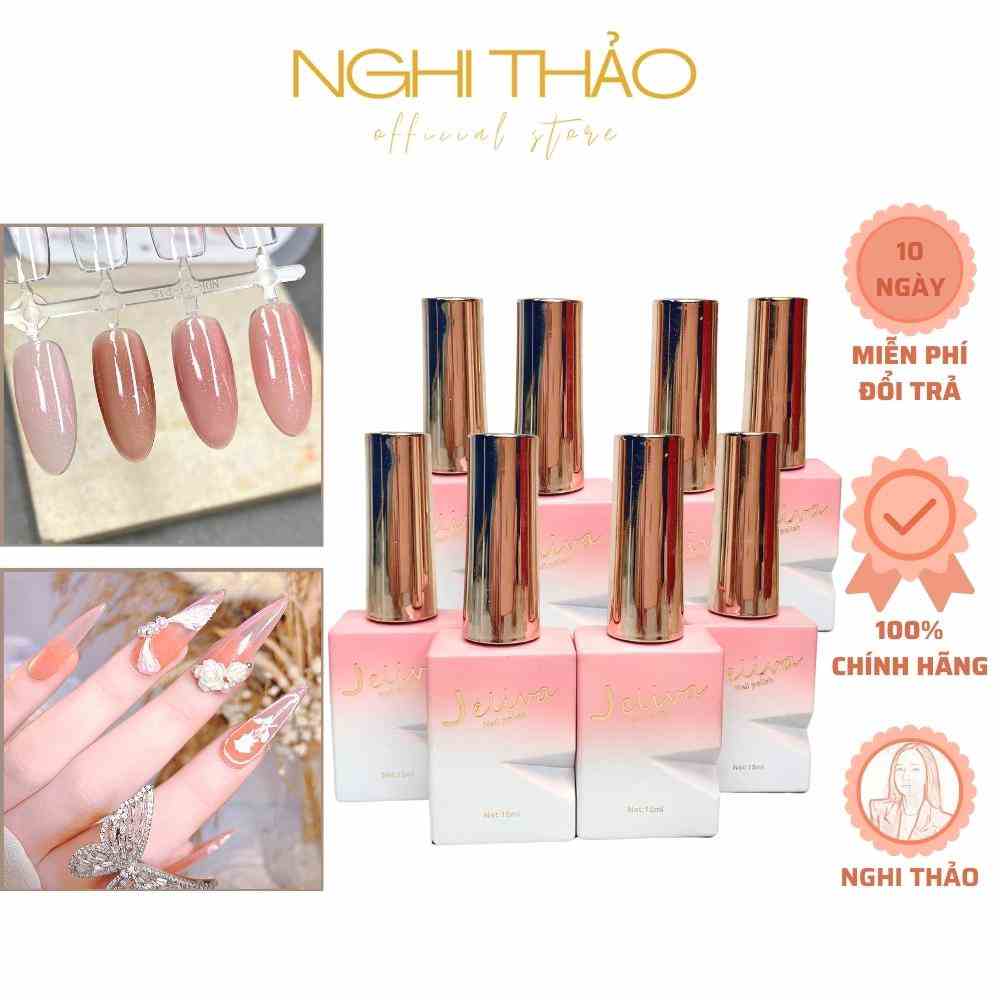 Sơn gel thạch JELIVA lẻ 8 màu 15ml NGHI THẢO