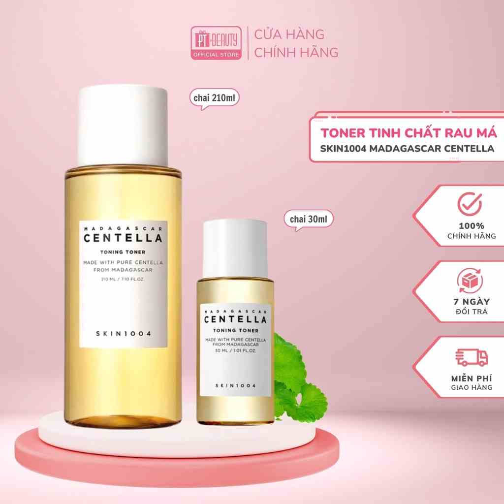 [Mã BMLTB200 giảm đến 100K đơn 499K] Nước hoa hồng tinh chất rau má Skin1004 Madagascar Centella Toning Toner 210ml