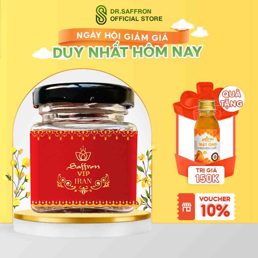 Nhuỵ Hoa Nghệ Tây Saffron VIP super negin 1gram mẫu mới