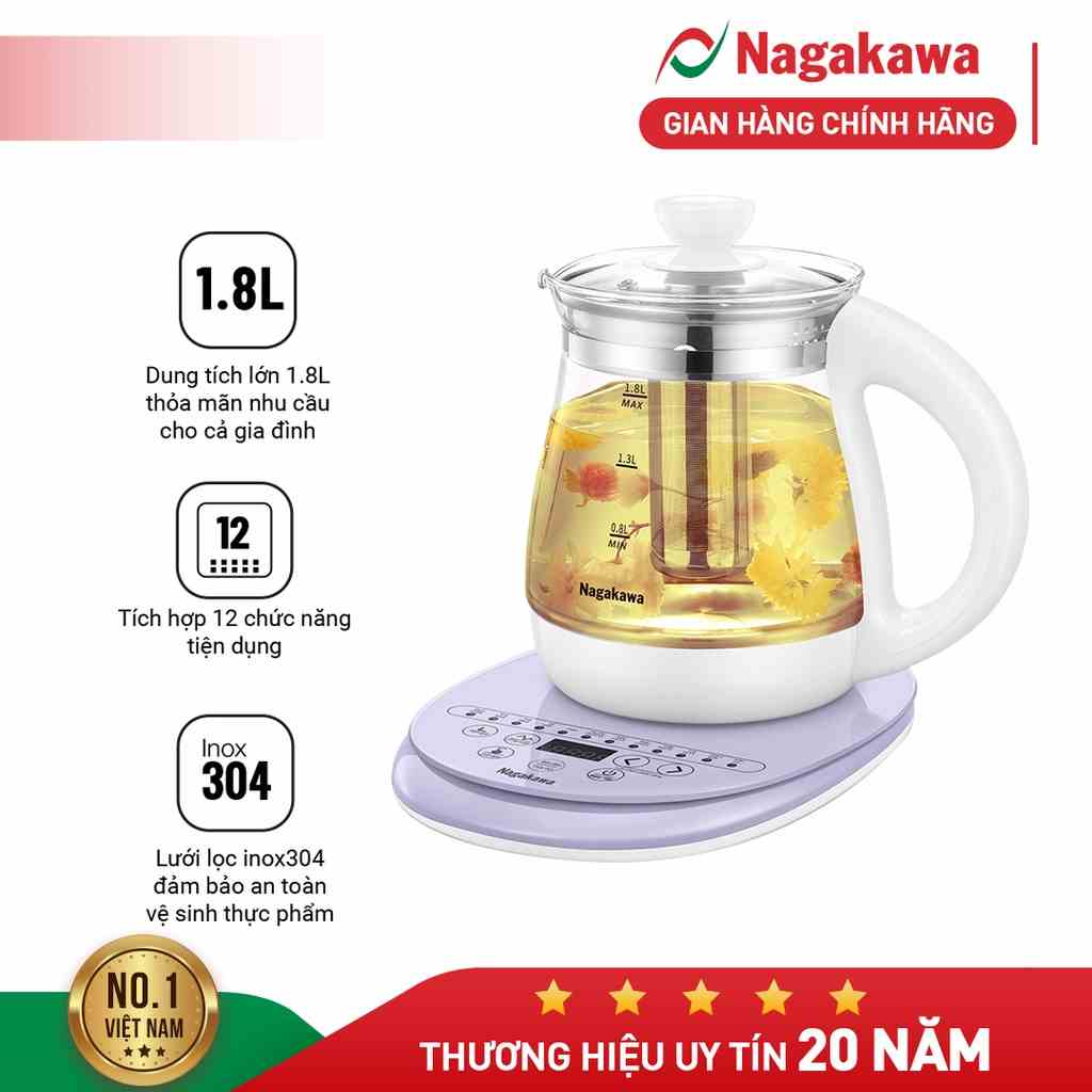 Ấm siêu tốc đa năng Nagakawa NAG0316