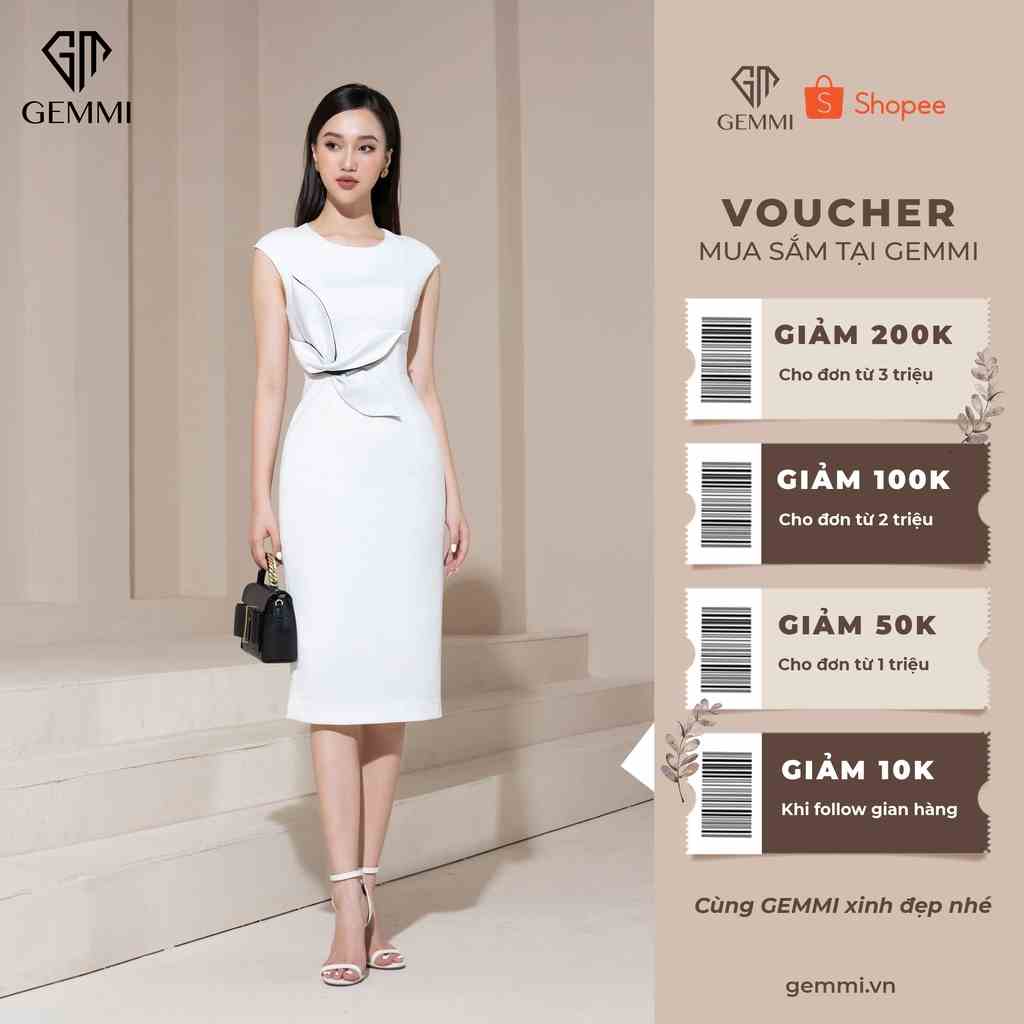 [Mã BMLTB200 giảm đến 100K đơn 499K] Váy đầm nữ công sở thiết kế dáng ôm body Gemmi fashion, DK8494