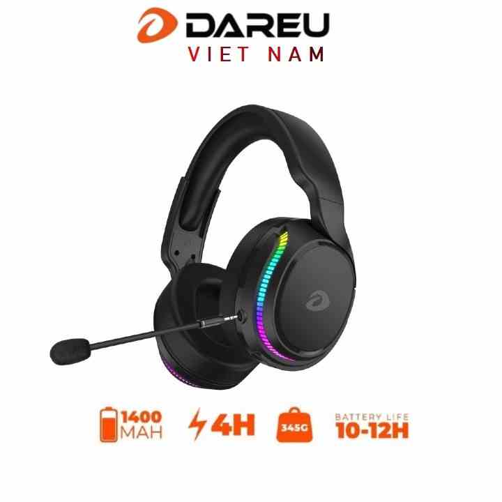 [Mã ELCL7 giảm 7% đơn 300K] Tai nghe không dây Dareu A710 LED RGB / Wireless 5.8Ghz