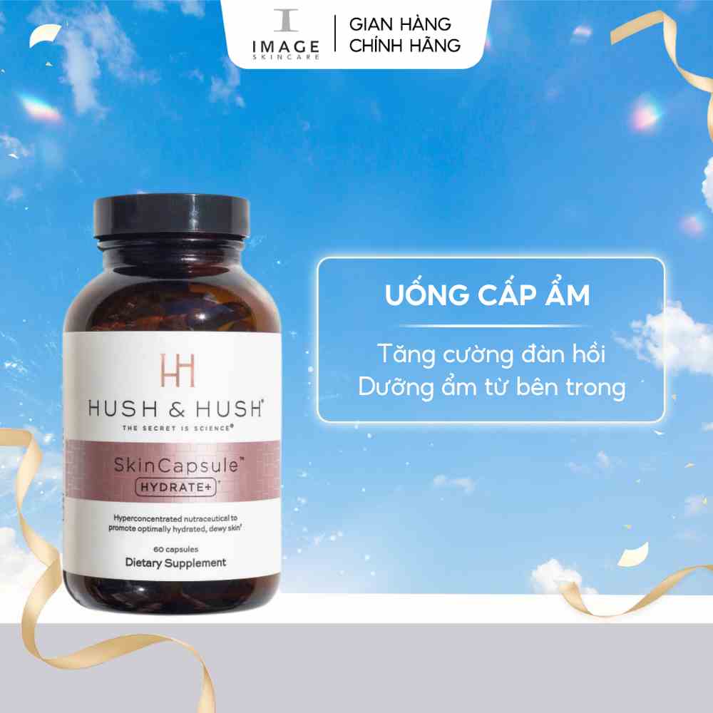 Viên uống cấp nước Image Skincare Hush & Hush Skincapsule Hydrate+ 60 viên