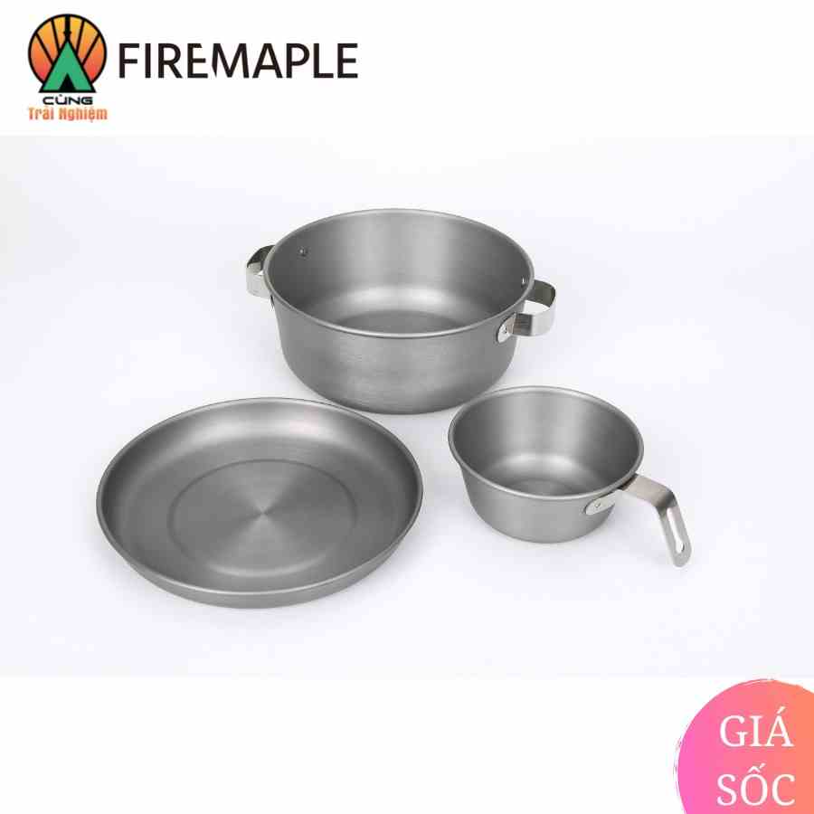 Bộ Bát Đĩa Fire Maple FMS-SET Nấu Ăn Gọn Nhẹ Chuyên Dụng Cho Du Lịch Dã Ngoại Cắm Trại