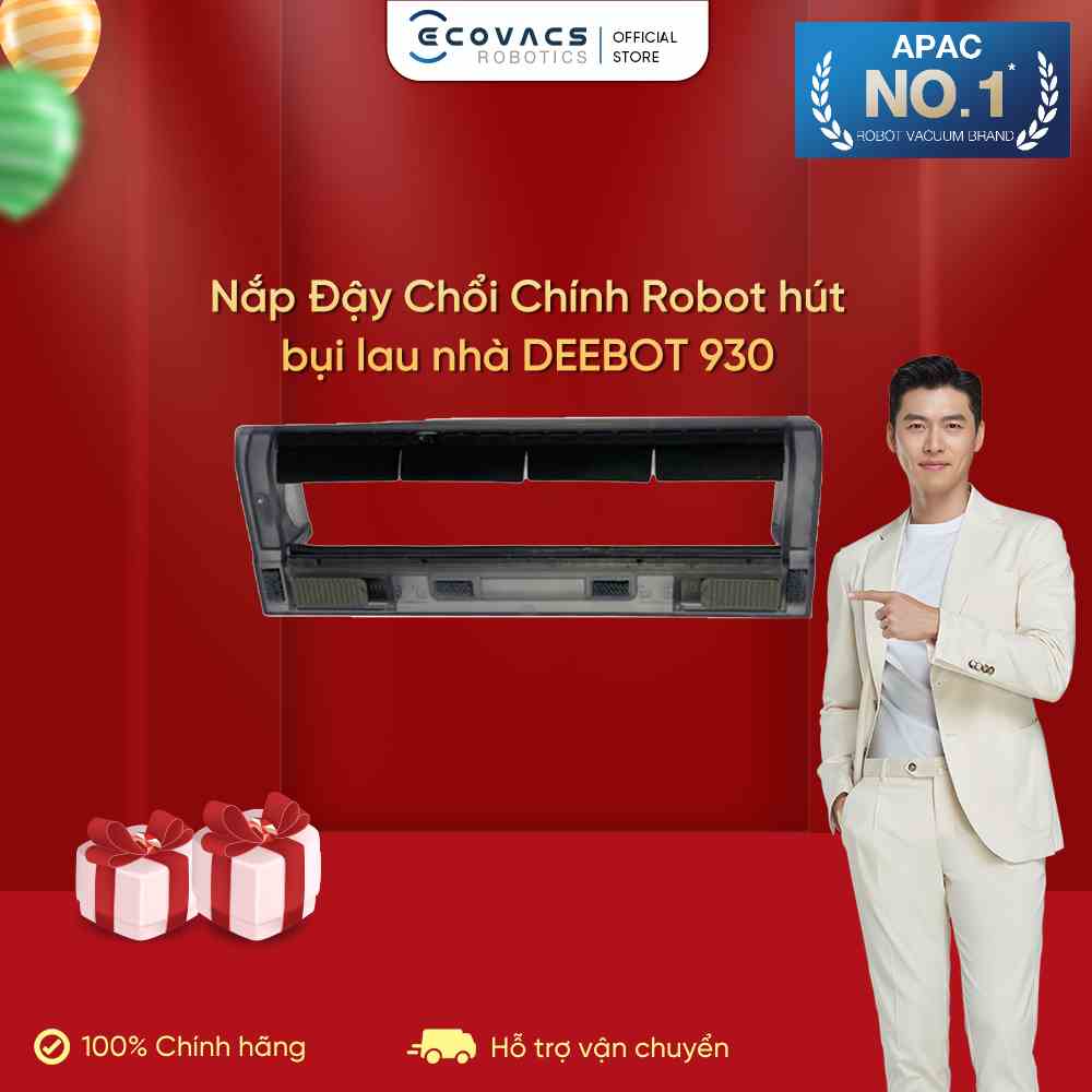 Nắp đậy chổi chính Robot hút bụi Ecovacs Deebot OZMO 930 - Hàng Chính Hãng