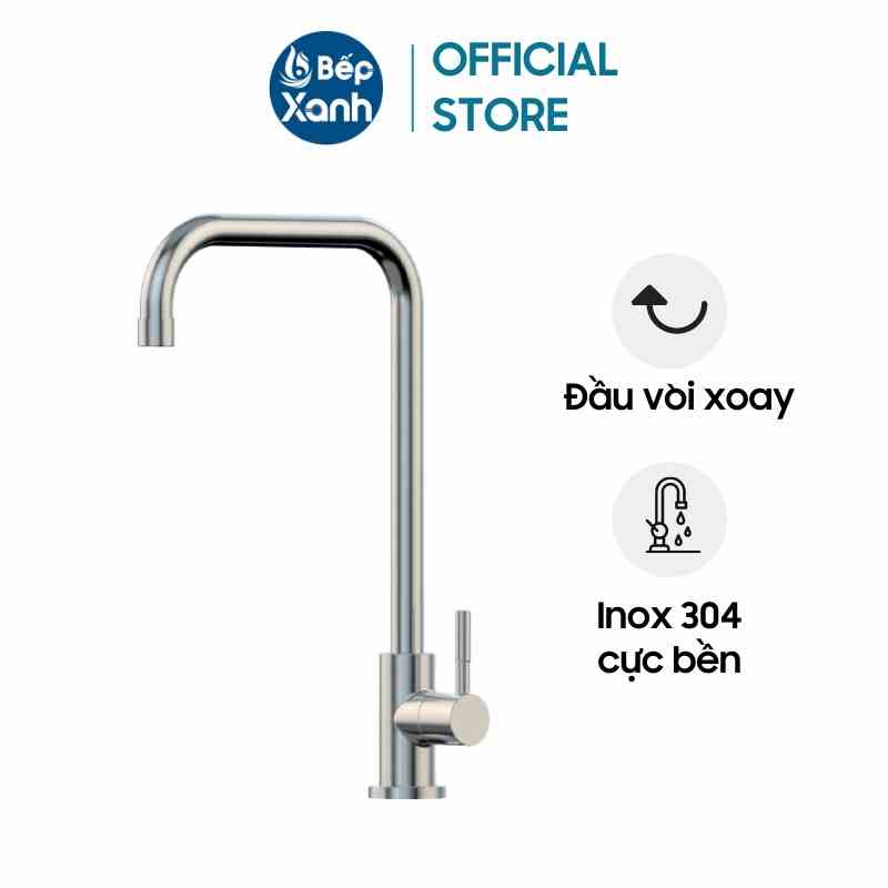 Vòi Rửa Chén Malloca K-115 XFIT - 1 Nguồn Nước Lạnh - Chất Liệu Inox 304