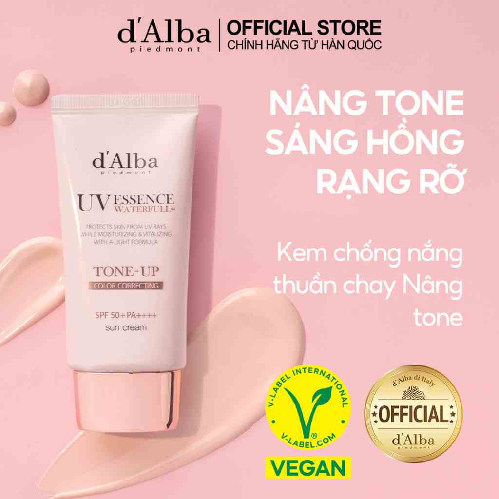 [dAlba Official] Kem chống nắng nâng tông da Waterfull Tone-up Sun Cream SPF 50+ 50ml