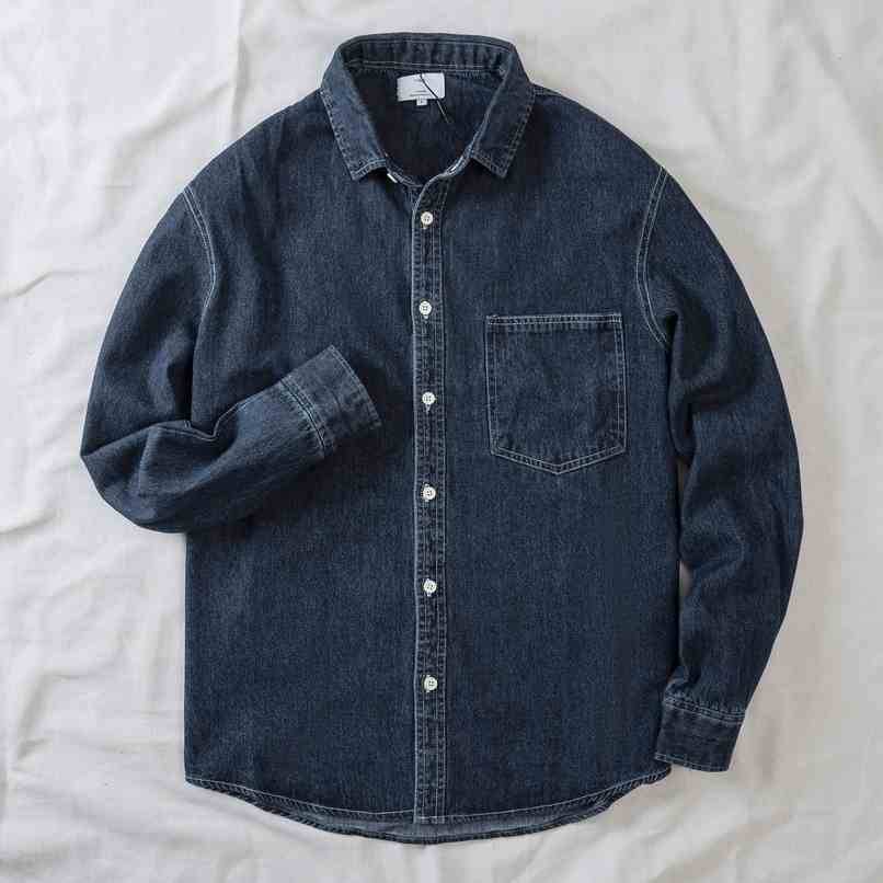 Áo Sơ Mi Denim Nam Cao Cấp Form Suông DENIMST S102