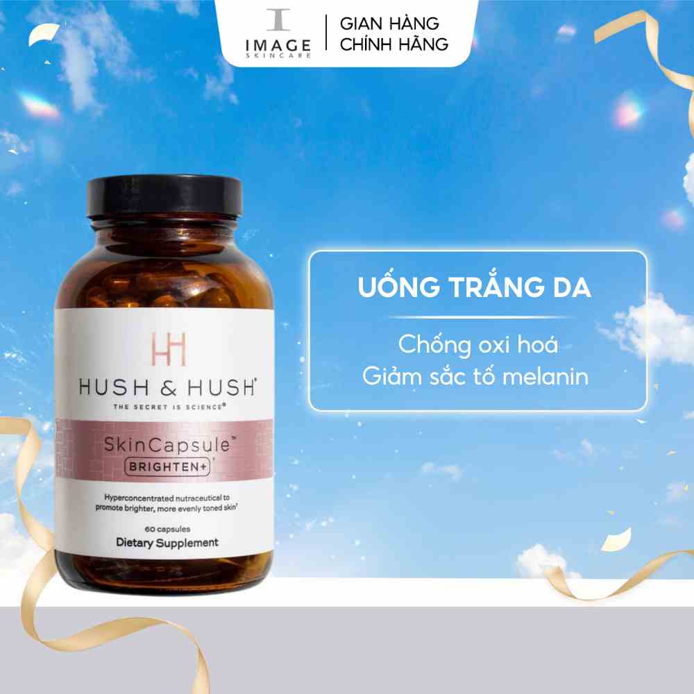 Viên uống trắng da giảm nám Image Skincare Hush & Hush Skincapsule Brighten+ 60 viên