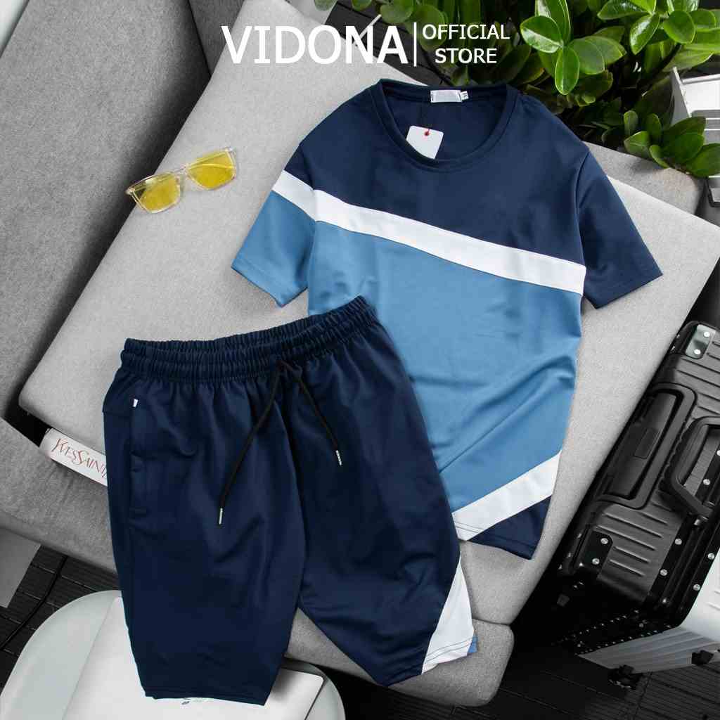 [Mã BMLTA35 giảm đến 35K đơn 99K] Bộ thể thao nam, chất liệu cotton - Vidona Luxy. Lengend