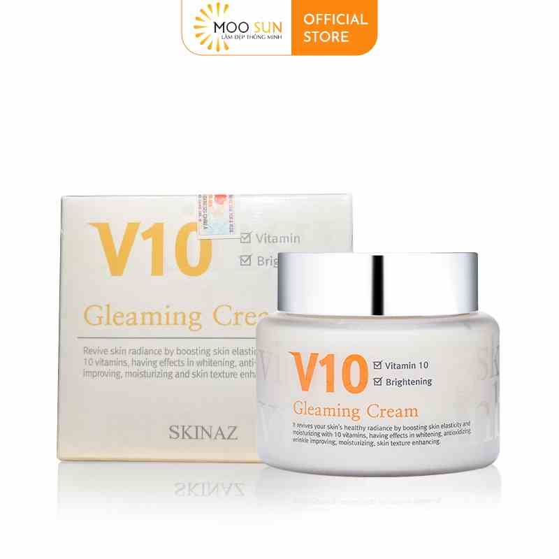 Kem V10 Skinaz Hàn Quốc Chính Hãng 100ml - V10 Gleaming Cream Skinaz