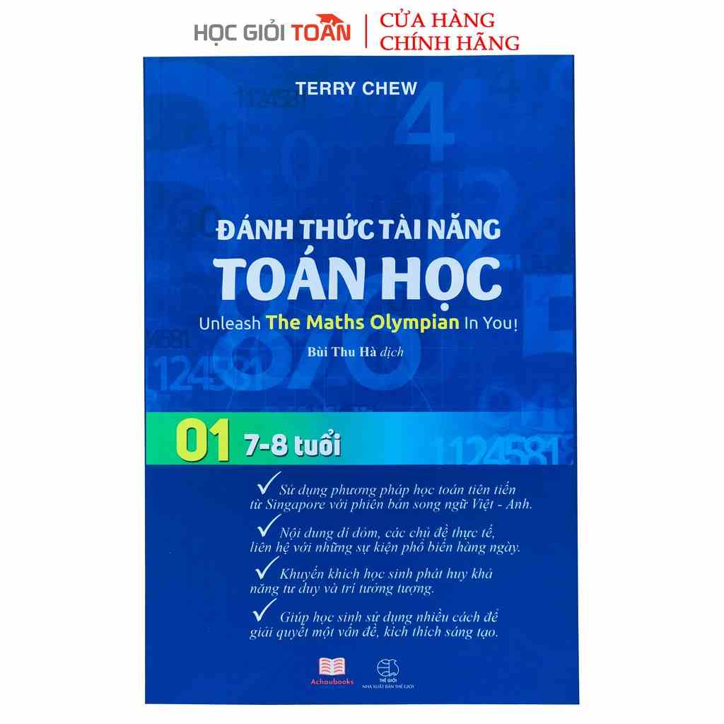 [Mã BMLTB35 giảm đến 35K đơn 99K] Sách: Đánh thức tài năng toán học 01 - toán lớp 1, lớp 2 (7-8 tuổi)