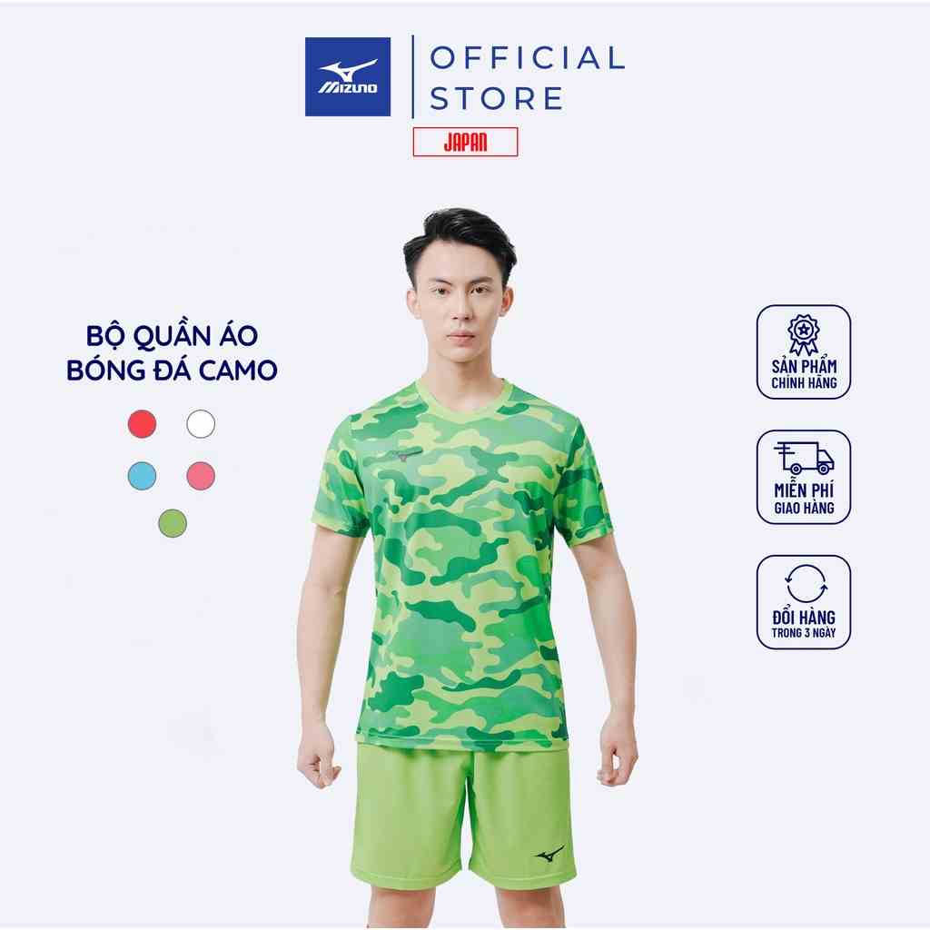 Bộ Quần Áo Bóng Đá CAMO MIZUNO Với Thiết Kế Độc Đáo Và Chất Vải Polyester Mềm Mại Thoải Mái, Bền Màu Và THoàng Khí