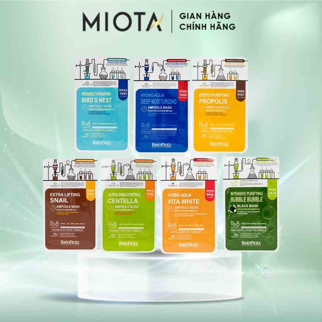 Mặt nạ dưỡng ẩm, trắng da, ngăn ngừa lão hoá Reinplatz Ampoule Mask 25g