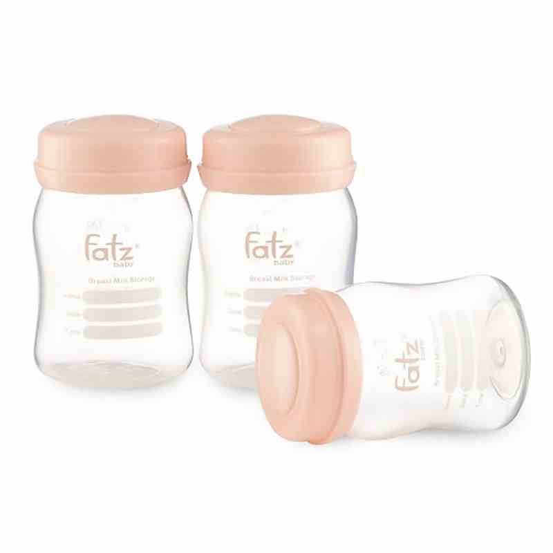 Bộ 3 bình trữ sữa FATZBABY FB0120N 150ML cổ rộng sử dụng được trong lò vi sóng tủ đông