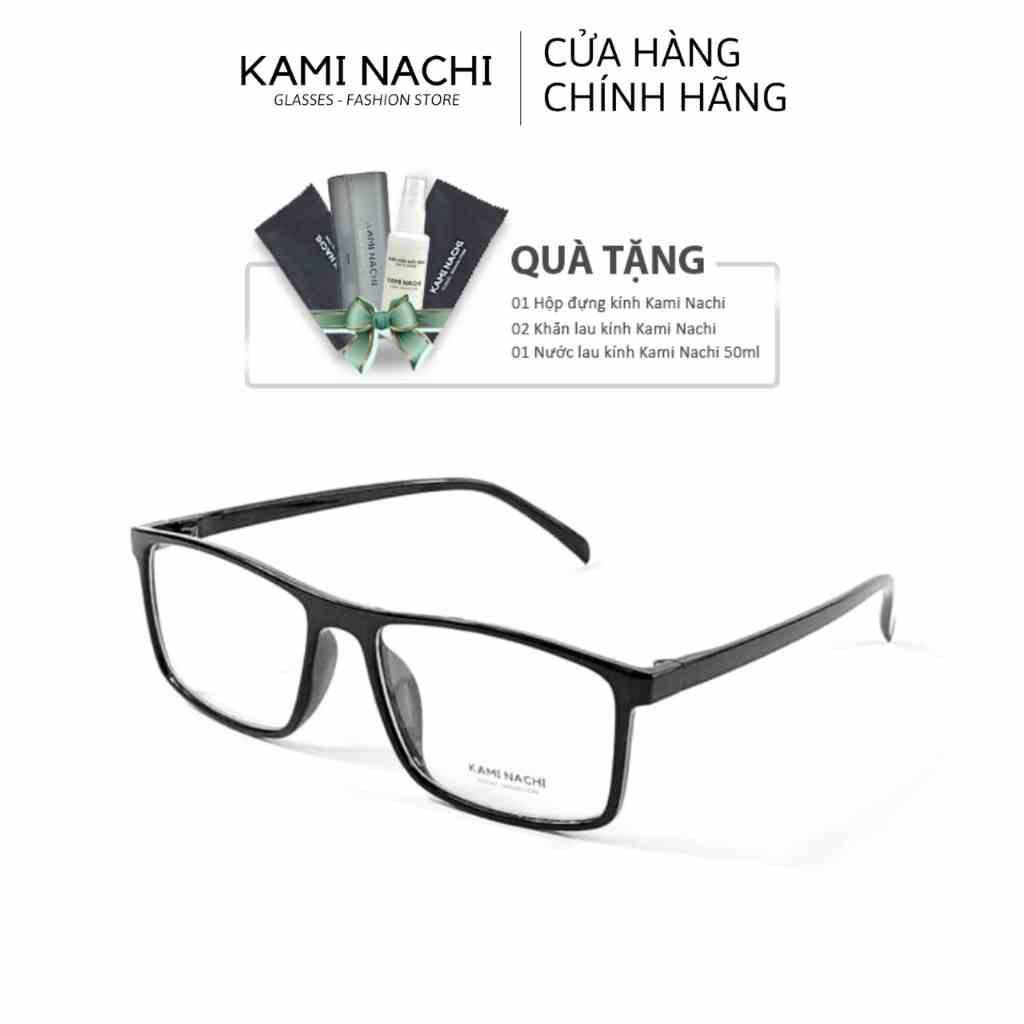 Gọng kính nhựa dáng vuông KAMI NACHI phong cách tự do LD2429