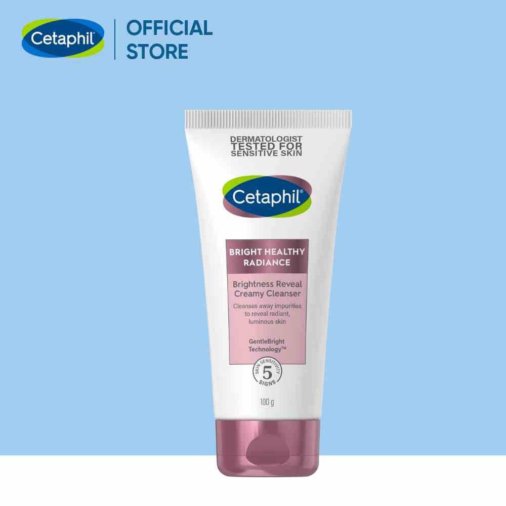 Sữa rửa mặt làm sáng dịu lành cho da nhạy cảm CETAPHIL BRIGHT HEALTHY RADIANCE CLEANSER 100G