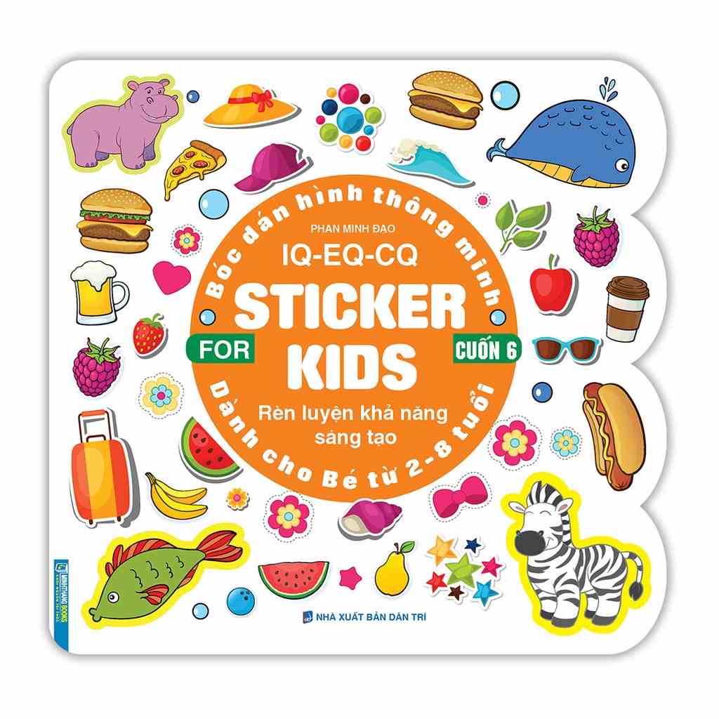 [Mã BMLTB35 giảm đến 35K đơn 99K] Sách Bóc dán hình thông minh IQ - EQ - CQ - Sticker for kids cuốn 6 (2-8t)