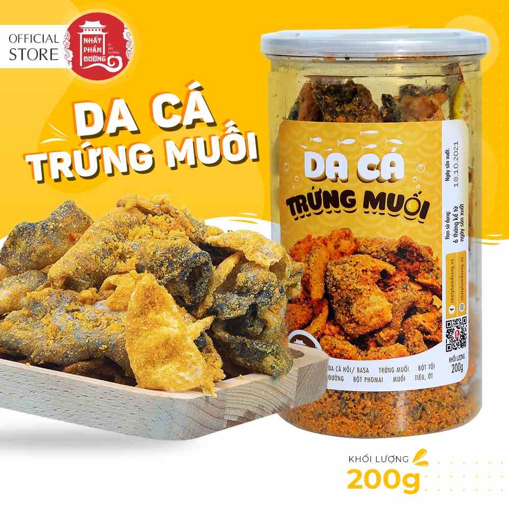 Da cá trứng muối Nhất Phẩm Đường 200g vị cay nhẹ