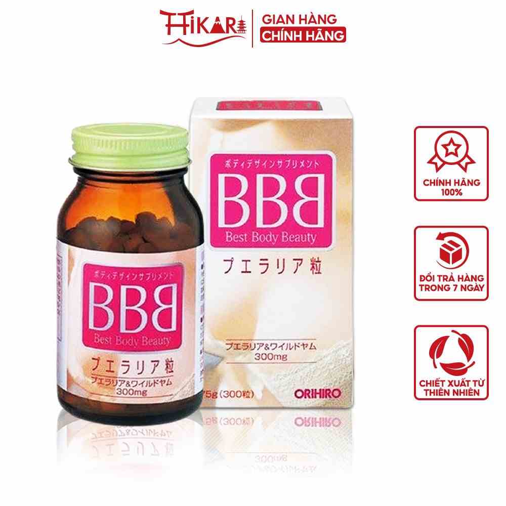 Viên uống BBB Best Beauty Body Orihiro tăng kích thước và săn chắc ngực, 300 viên/hộp