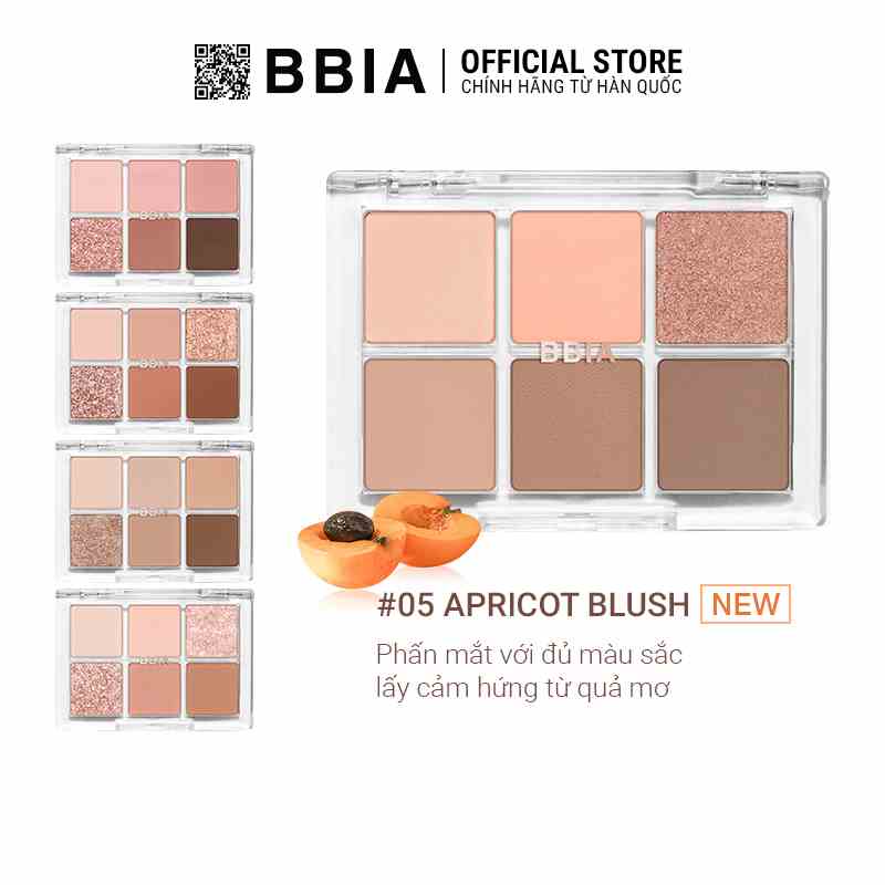 Bảng Màu Mắt Bbia Ready to Wear Palette (5 màu) 5g - Bbia Official Store