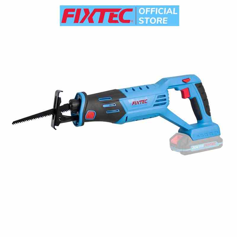 Thân máy cưa kiếm cầm tay dùng pin 20V FIXTEC FCRS100LFX tốc độ không tải 3000rpm, cắt gỗ tối đa 100mm, thép 6mm