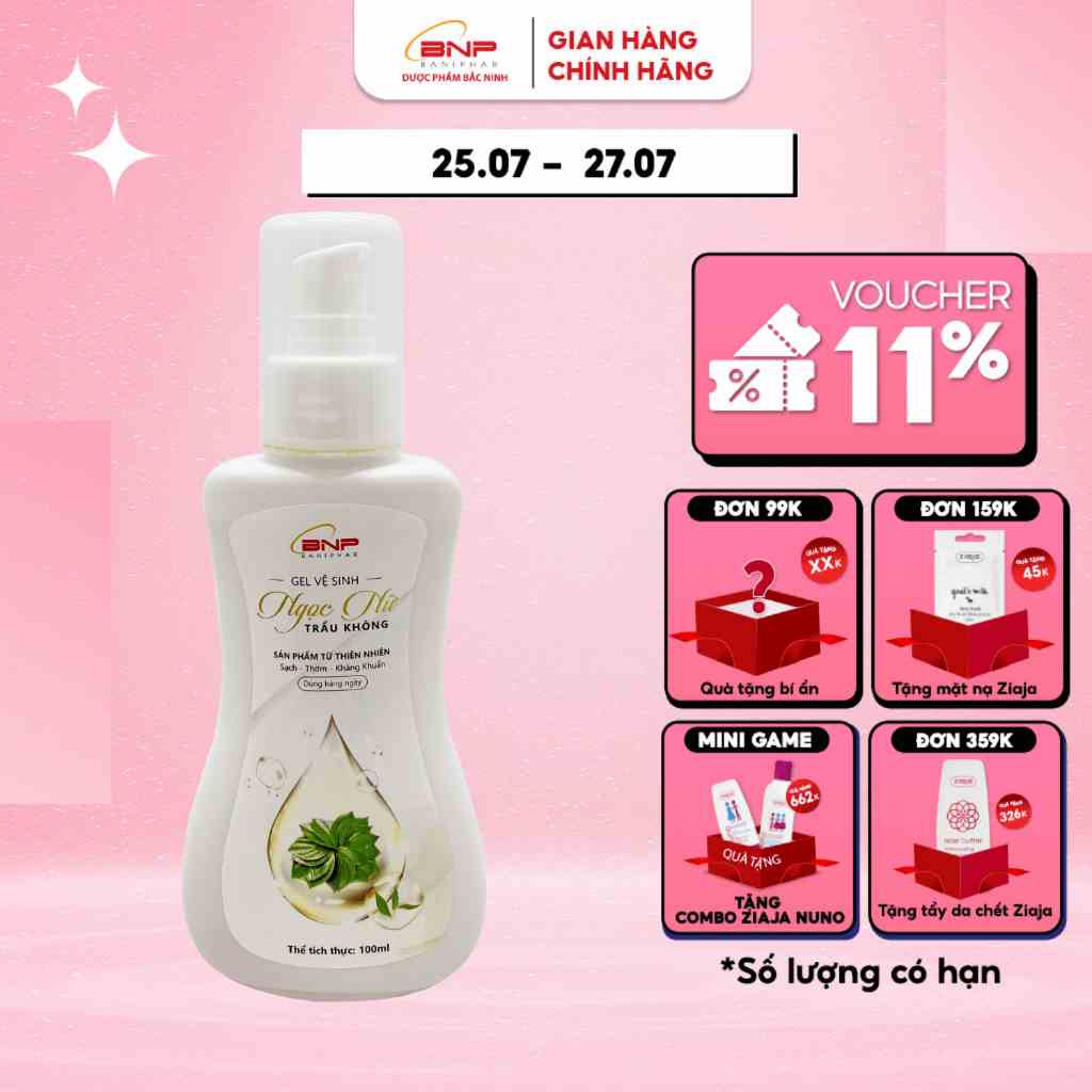 Gel vệ sinh phụ nữ Ngọc Nữ Trầu Không 100ml