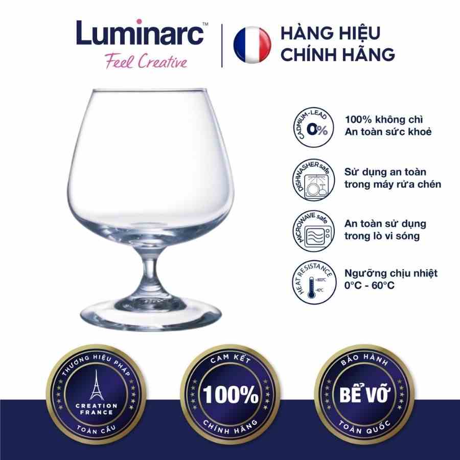 [Mã BMLTA35 giảm đến 35K đơn 99K] Bộ 6 Ly Rượu Thuỷ Tinh Luminarc Cognac 130-250 ml- LUCOG2630 & LUCOG2629