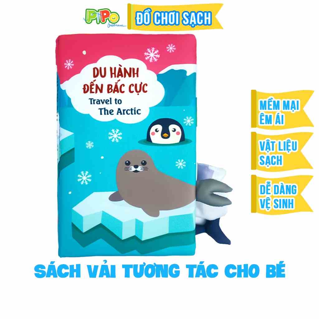 [Mã BMLTA35 giảm đến 35K đơn 99K] Sách vải PiPovietnam tương tác đoán đuôi - Du hành đến Bắc Cực