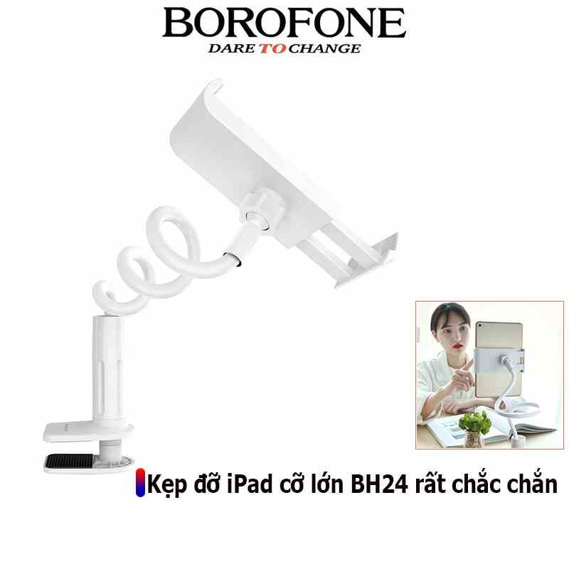 Kẹp điện thoại, máy tính bảng BOROFONE BH24 cao cấp siêu, bền chắc chắn, cứng cáp