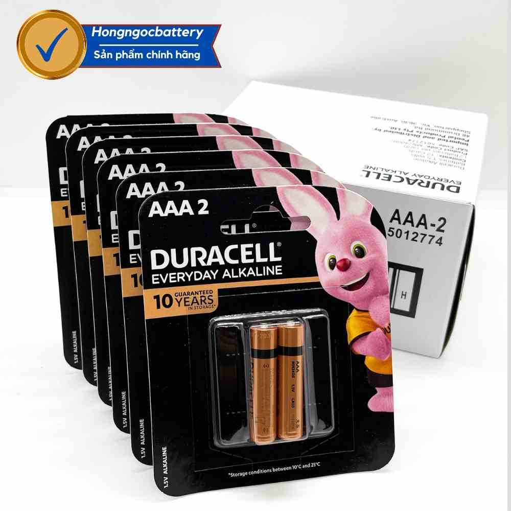 [Mã BMLTB35 giảm đến 35K đơn 99K] Hộp Pin AAA DURACELL Alkaline Siêu bền 1,5V - Hàng chính hãng