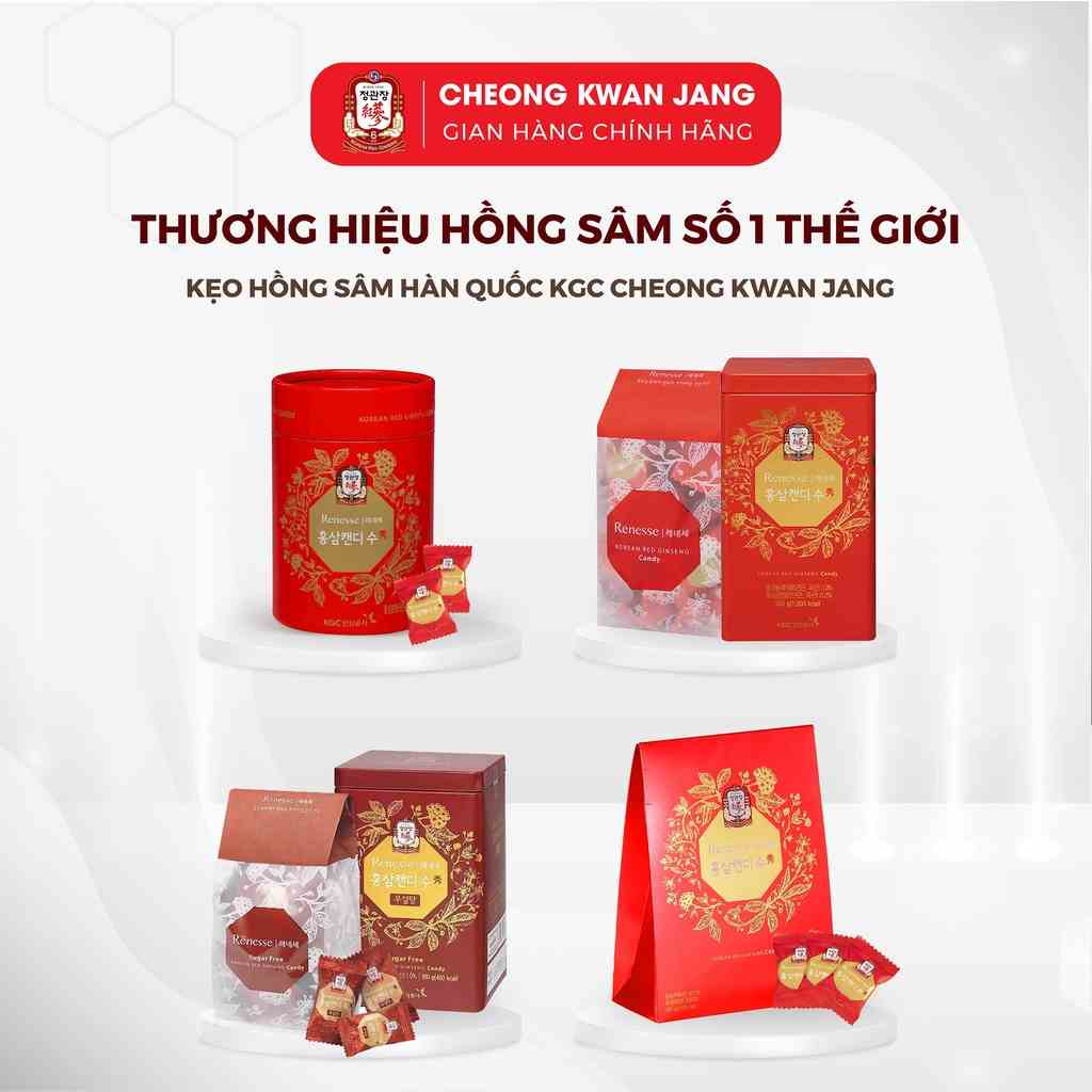 Kẹo Hồng Sâm Hàn Quốc KGC Cheong Kwan Jang 120G - 240G - 500g - 180G