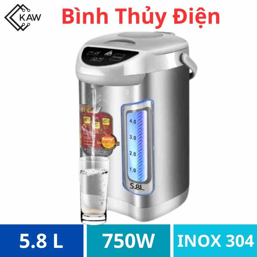 Bình thủy điện 5800 ml công suất 780w, lỗi 1 đổi 1