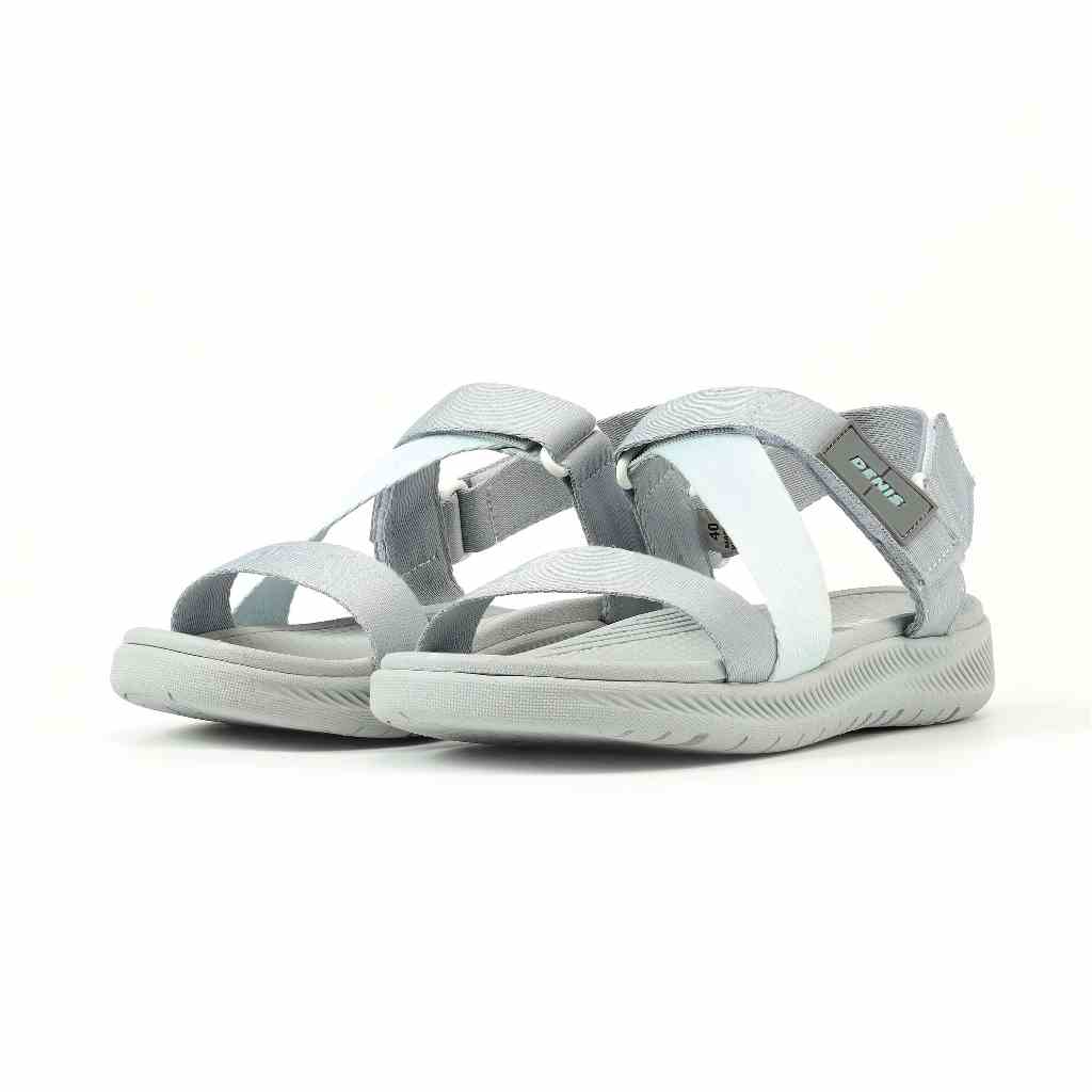 Giày Sandals Nam Nữ  SD09 thể thao, êm nhẹ, đi học đi chơi đều đẹp Màu xám trung tính